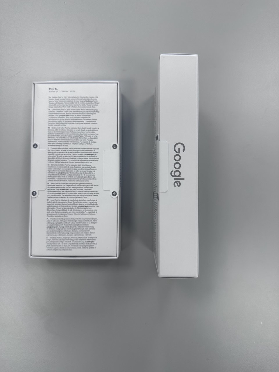 Pixel 8a Box Top View